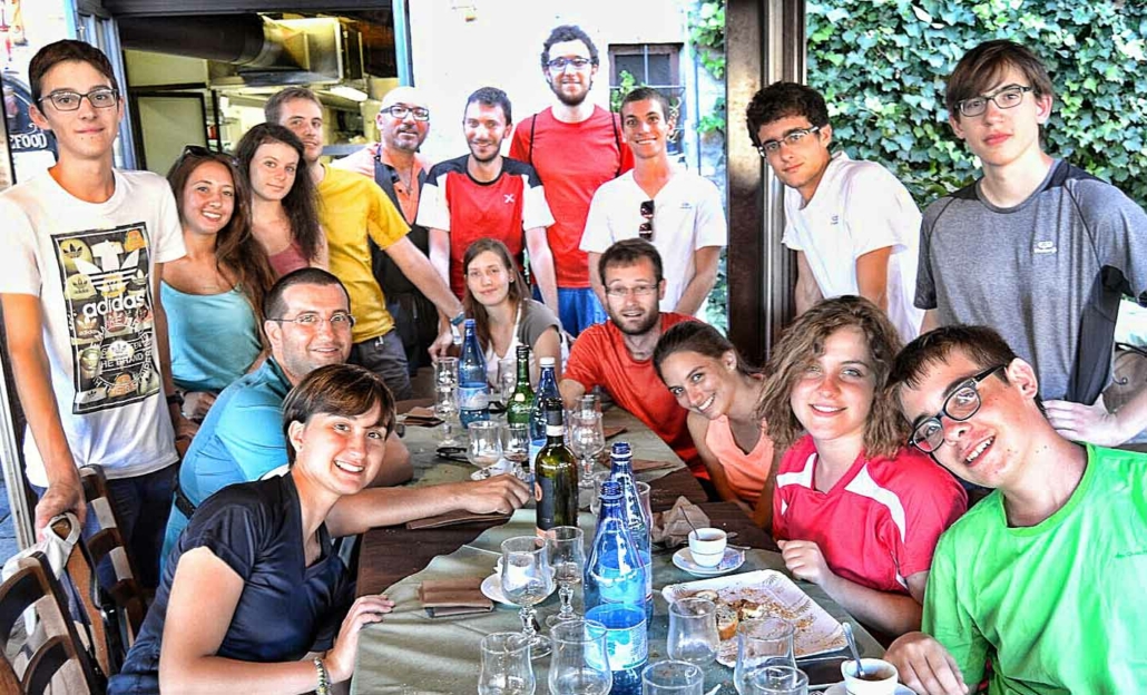 Al ristorante a Siena