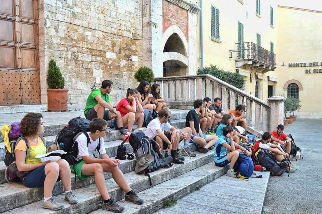 Partenza da San Quirico D'Orcia