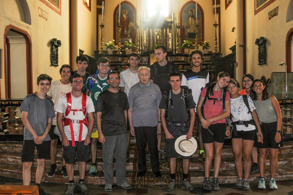 Con il Parroco di Palestro Don Gino