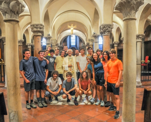 Foto di gruppo con il vescovo Edoardo